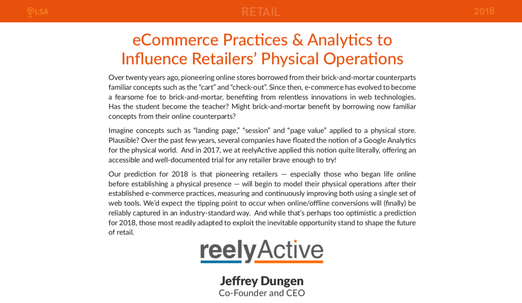 Real-time location finds some promising predictions for&nbsp;2018